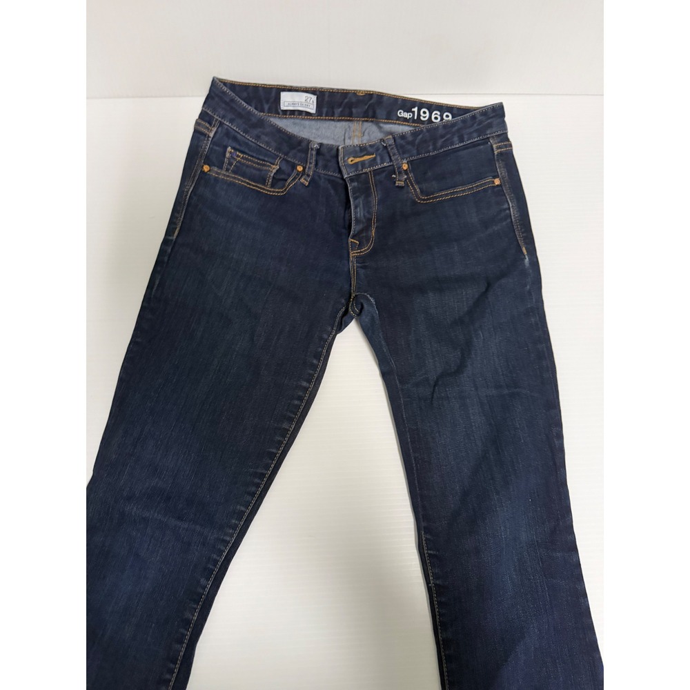 Gap 1969 Always Skinny Jeans Womens 27 Regular Dark Wash Denim Low Rise Slim
